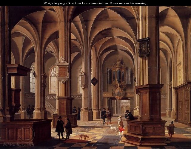 Interior of the Cunerakerk, Rhenen - Bartholomeus Van Bassen