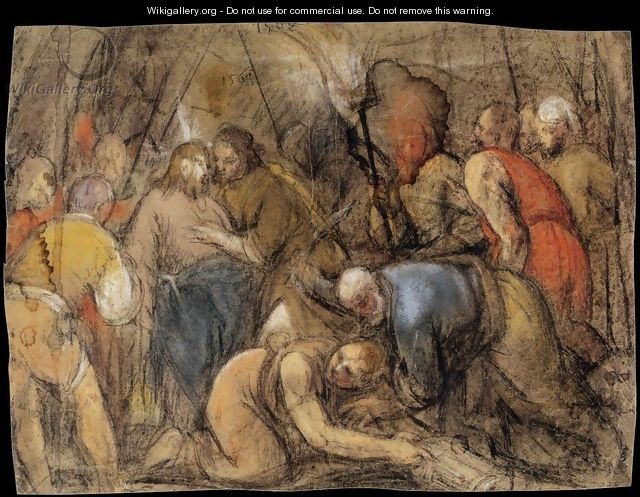 The Betrayal of Christ - Jacopo Bassano (Jacopo da Ponte)