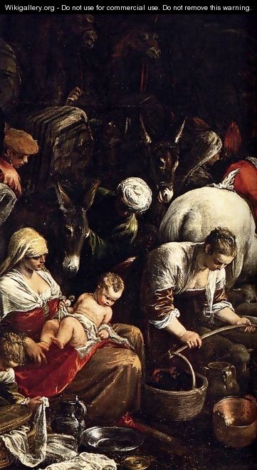 Return of Jacob with His Family (detail) 2 - Jacopo Bassano (Jacopo da Ponte)