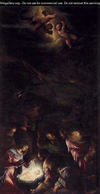 Adoration of the Shepherds - Jacopo Bassano (Jacopo da Ponte)