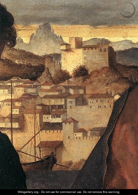 Madonna and Child with St John the Baptist and a Saint (detail) 3 - Giovanni Bellini