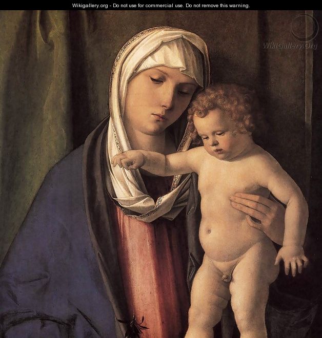 Virgin and Child (detail) - Giovanni Bellini