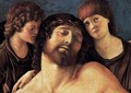 Dead Christ Supported by Two Angels (detail) 2 - Giovanni Bellini