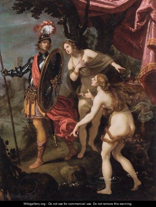 The Temptation of Charles and Ubalde - Giovanni Bilivert