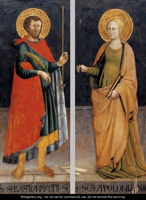 Sts Sebastian and Apollonia - Bicci Di Neri