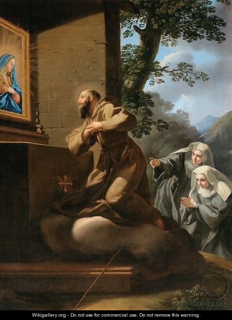 St Francis of Paola in Ecstasy - Pietro Bianchi