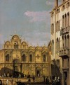 Rio dei Mendicanti with the Scuola di San Marco (detail) 2 - Bernardo Bellotto (Canaletto)