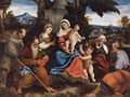 Holy Family with Saints - Bonifacio Veronese (Pitati)