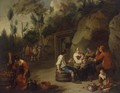 Peasant Family Sitting at a Table - Norbert van Bloemen