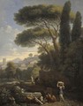 Landscape with a Fountain - Jan Frans van Orizzonte (see Bloemen)