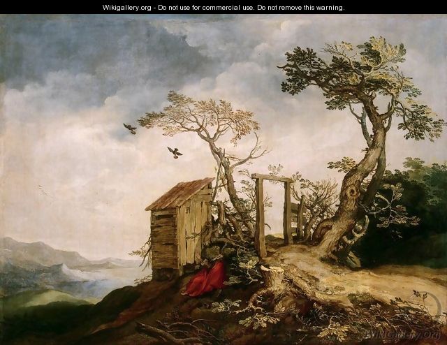 Landscape with the Prophet Elijah in the Desert - Abraham Bloemaert