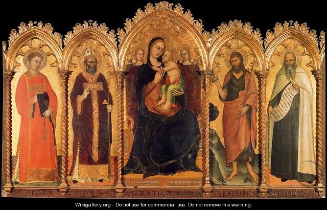 Madonna and Child with Saints - Andrea Bonaiuti da Da Firenze