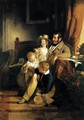 Rudolf von Arthaber with his Children 2 - Friedrich Ritter von Amerling