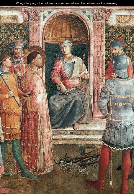St Lawrence on Trial (detail) - Angelico Fra