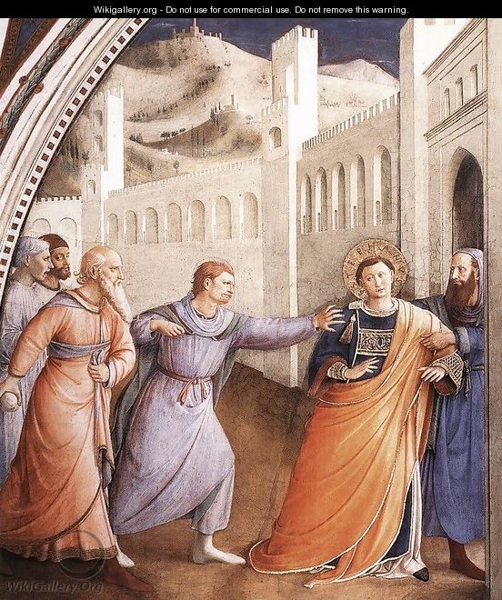 St Stephen Being Led to his Martyrdom - Angelico Fra