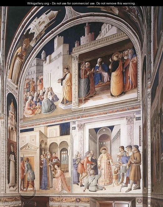 Scenes from the Lives of Sts Lawrence and Stephen - Angelico Fra
