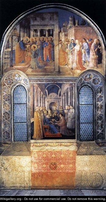 West wall of the chapel - Angelico Fra