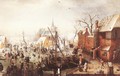 Winter Scene at Yselmuiden 2 - Hendrick Avercamp