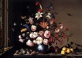 Vase of Flowers by a Window 2 - Balthasar Van Der Ast