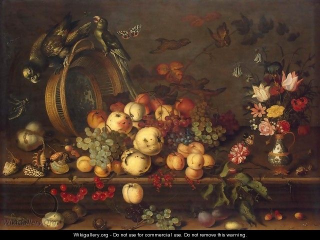 Still-Life with Fruits, Shells and Insects - Balthasar Van Der Ast