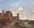 Italian Landscape with SS. Giovanni e Paolo in Rome 2 - Jan Asselyn