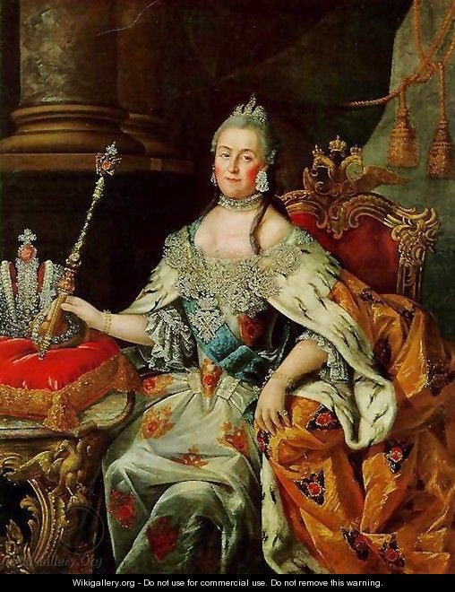 Portrait of Catherine II 2 - Aleksei Antropov