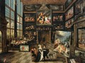 Interior of a Collector's Gallery of Paintings and Objets d'Art - Cornelis de Baellieur
