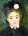 Portrait of a Young Woman in Black - Pierre Auguste Renoir