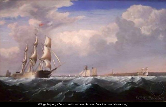 Sailing Ships off the New England Coast - Fitz Hugh Lane