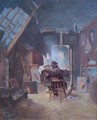 Samuel Marsden Brookes in His Studio - Edwin Deakin