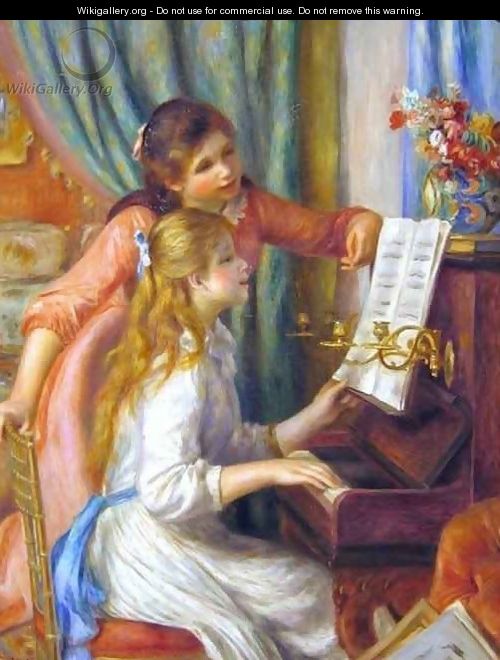 Two Young Girls at the Piano - Pierre Auguste Renoir