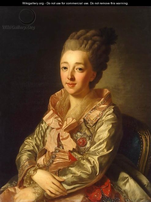 Portrait of Grand Duchess Natalia Alexeyevna - Alexander Roslin
