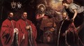 Annunciation and Three Avogadri - Domenico Tintoretto (Robusti)