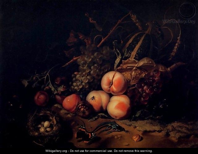 Still-Life with Fruit and Insects - Rachel Ruysch