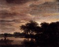 Woodland Scene with Lake - Jacob Van Ruisdael