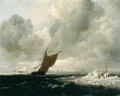 Stormy Sea with Sailing Boats - Jacob Van Ruisdael