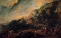 Ulysses and Nausicaa on the Island of the Phaeacians - Peter Paul Rubens