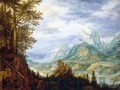 Mountainous Landscape with a Castle - Roelandt Jacobsz Savery