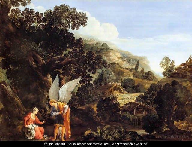 An Angel Appearing to the Wife of Manoah - Carlo Saraceni