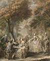 Company Taking a Promenade - Gabriel De Saint Aubin