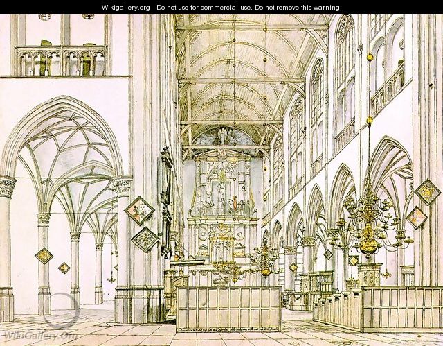 Interior of the Church in Alkmaar - Pieter Jansz Saenredam