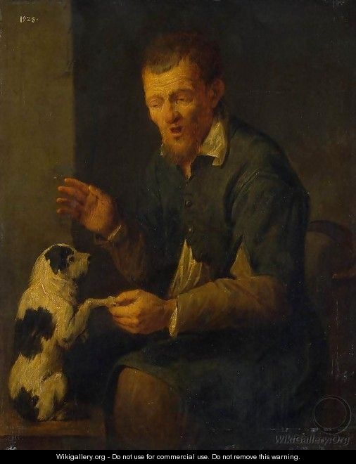 Peasant with a Dog - David The Younger Ryckaert