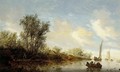 River with Fishermen - Salomon van Ruysdael