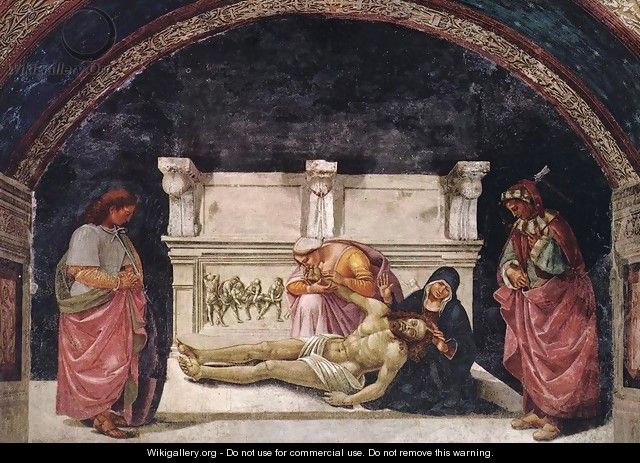 Lamentation over the Dead Christ with Sts Parenzo and Faustino 2 - Luca Signorelli
