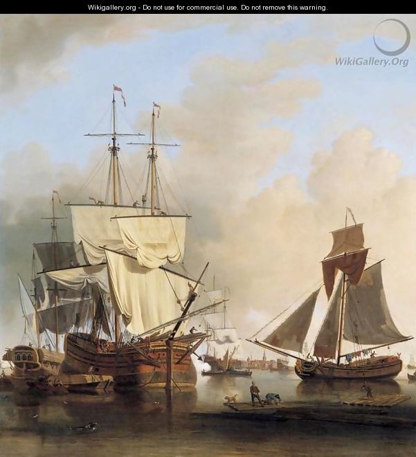 Shipping on the Thames off Rotherhithe - Samuel Scott