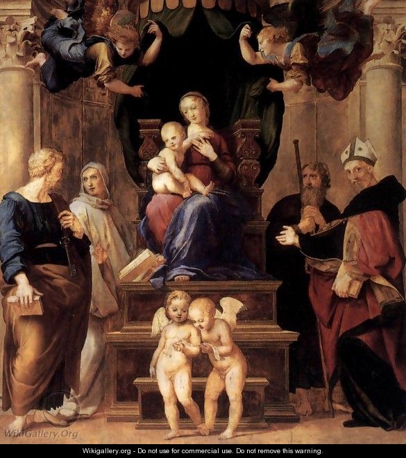 Madonna del Baldacchino (detail) - Raffaelo Sanzio