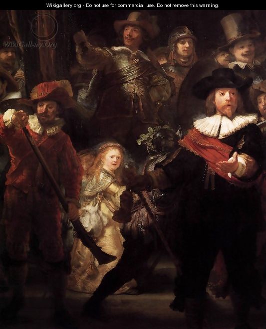 The Nightwatch (detail) 2 - Rembrandt Van Rijn