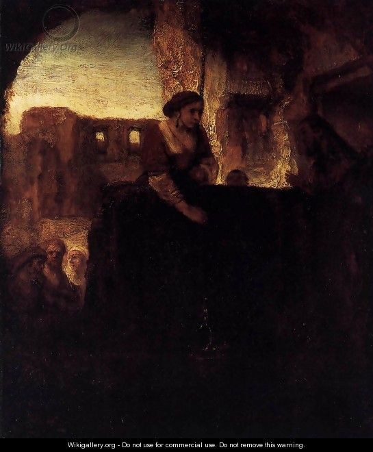 Christ and the Woman of Samaria - Rembrandt Van Rijn
