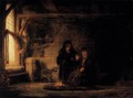 Tobit's Wife with the Goat - Rembrandt Van Rijn