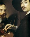 Self-Portrait with a Portrait on an Easel (detail) - Niccolo Renieri (see Regnier, Nicolas)